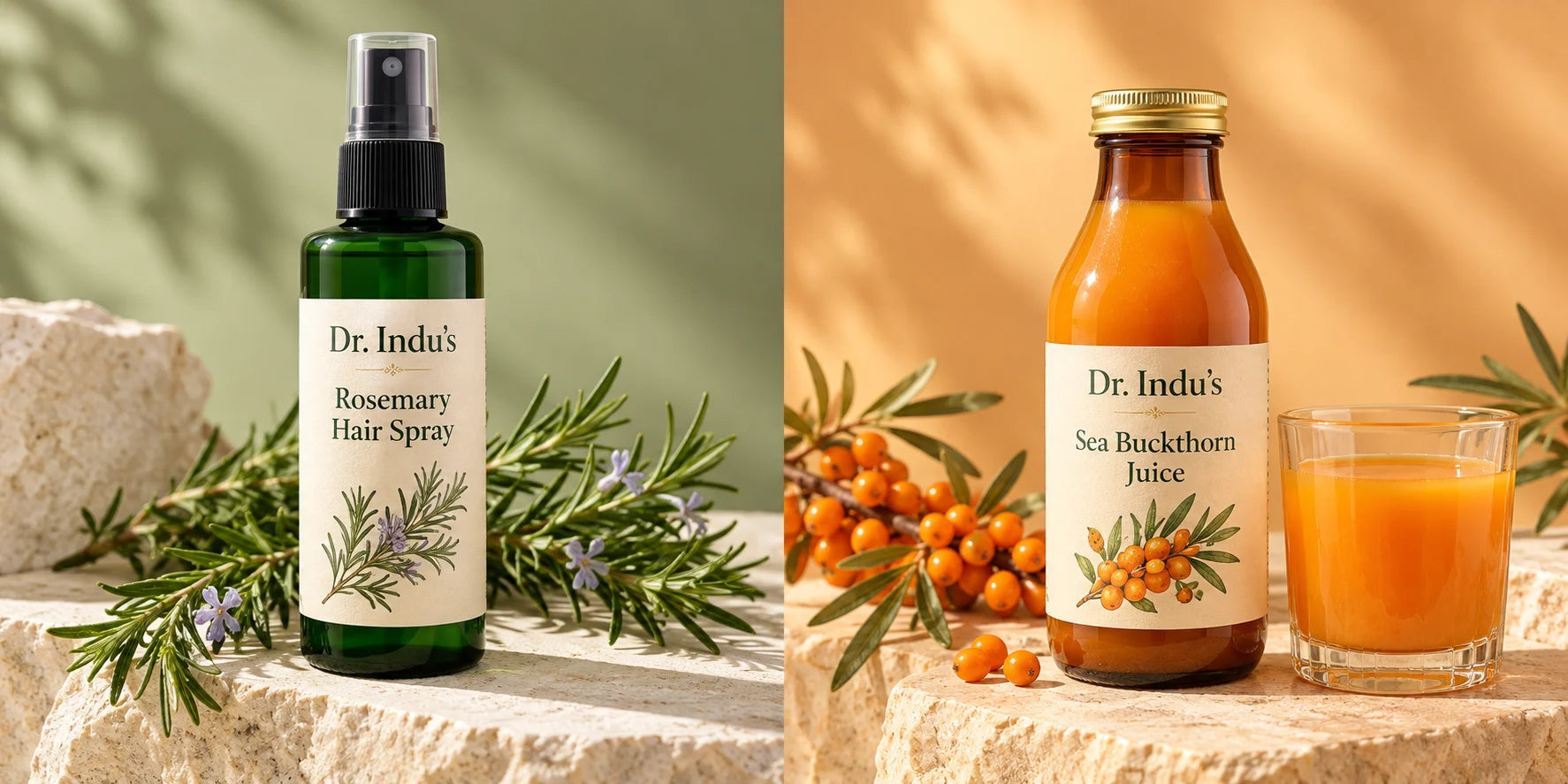 Rosemary Hair Spray — illustrative concept packaging